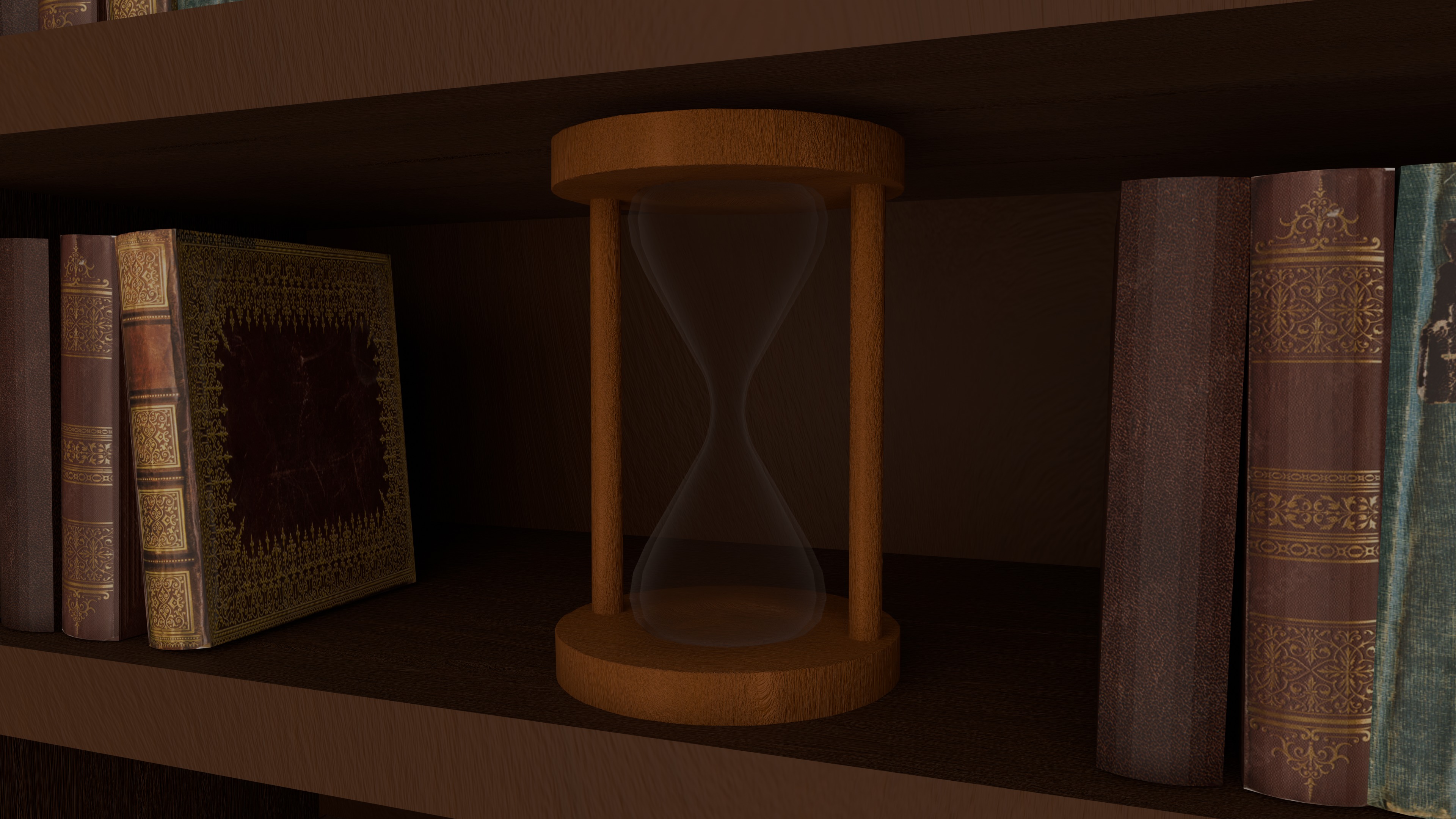 Sand clock Free low-poly 3D model_1