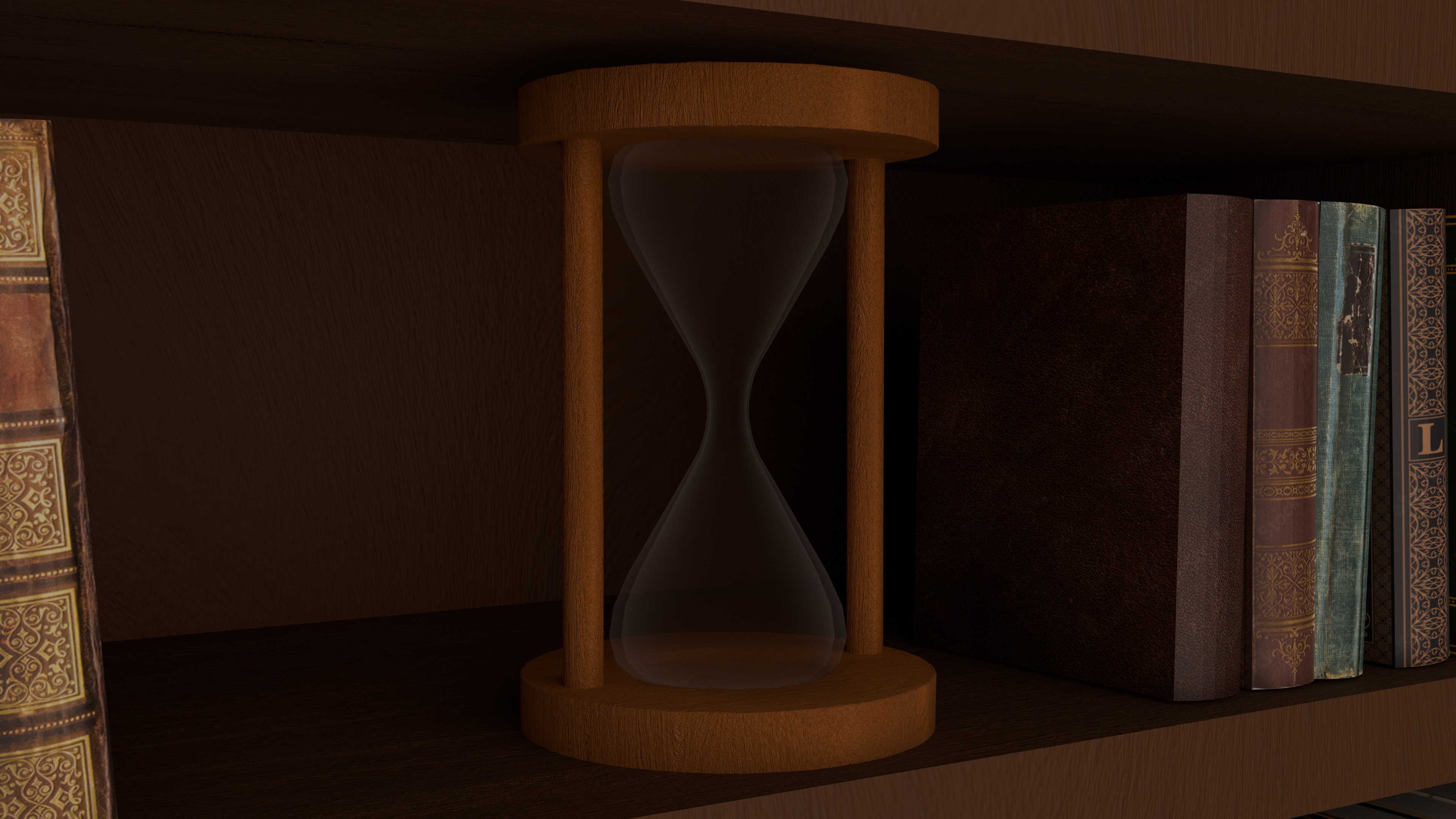 Sand clock Free low-poly 3D model_2