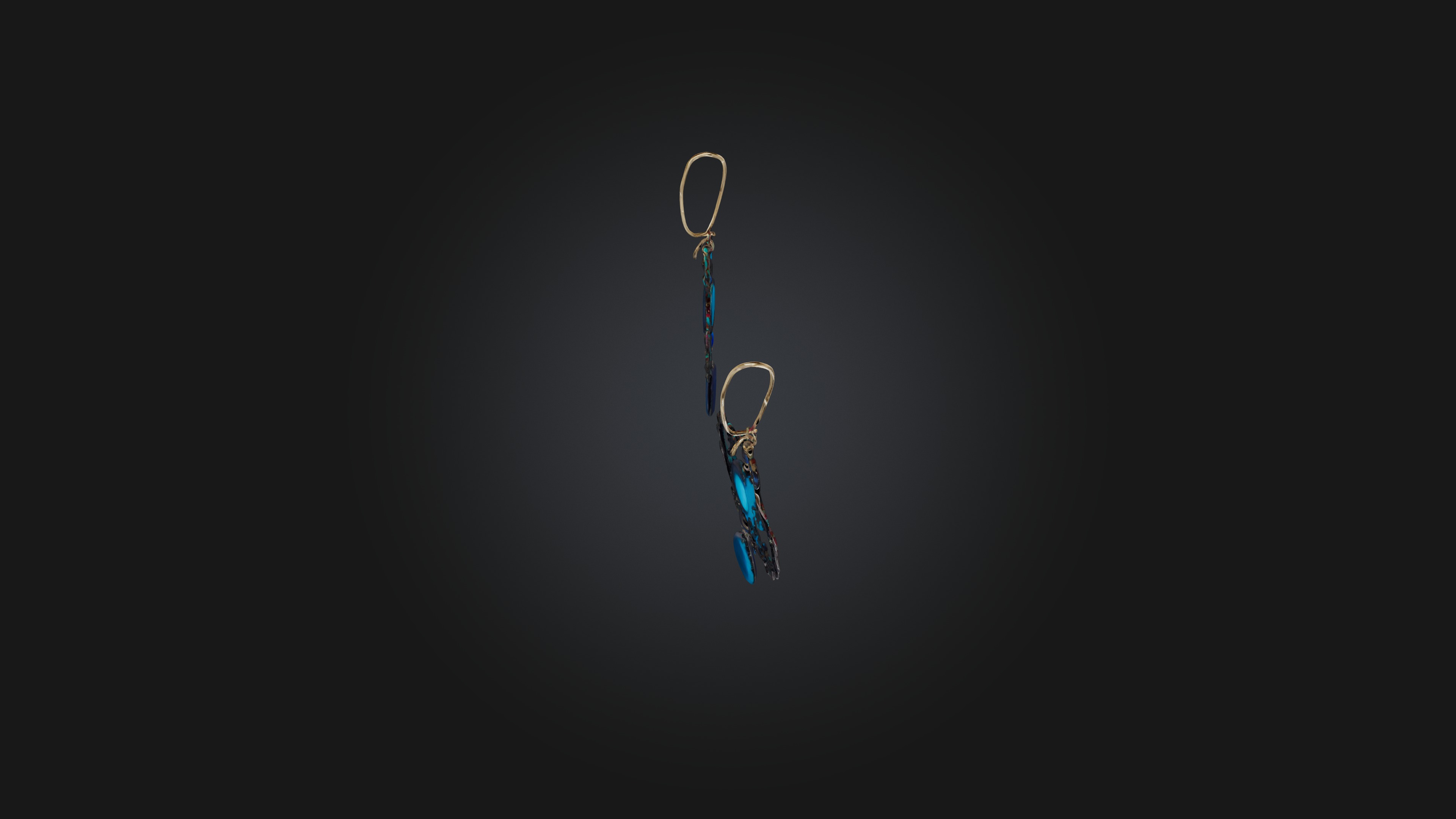 cool earrings 3D model_6