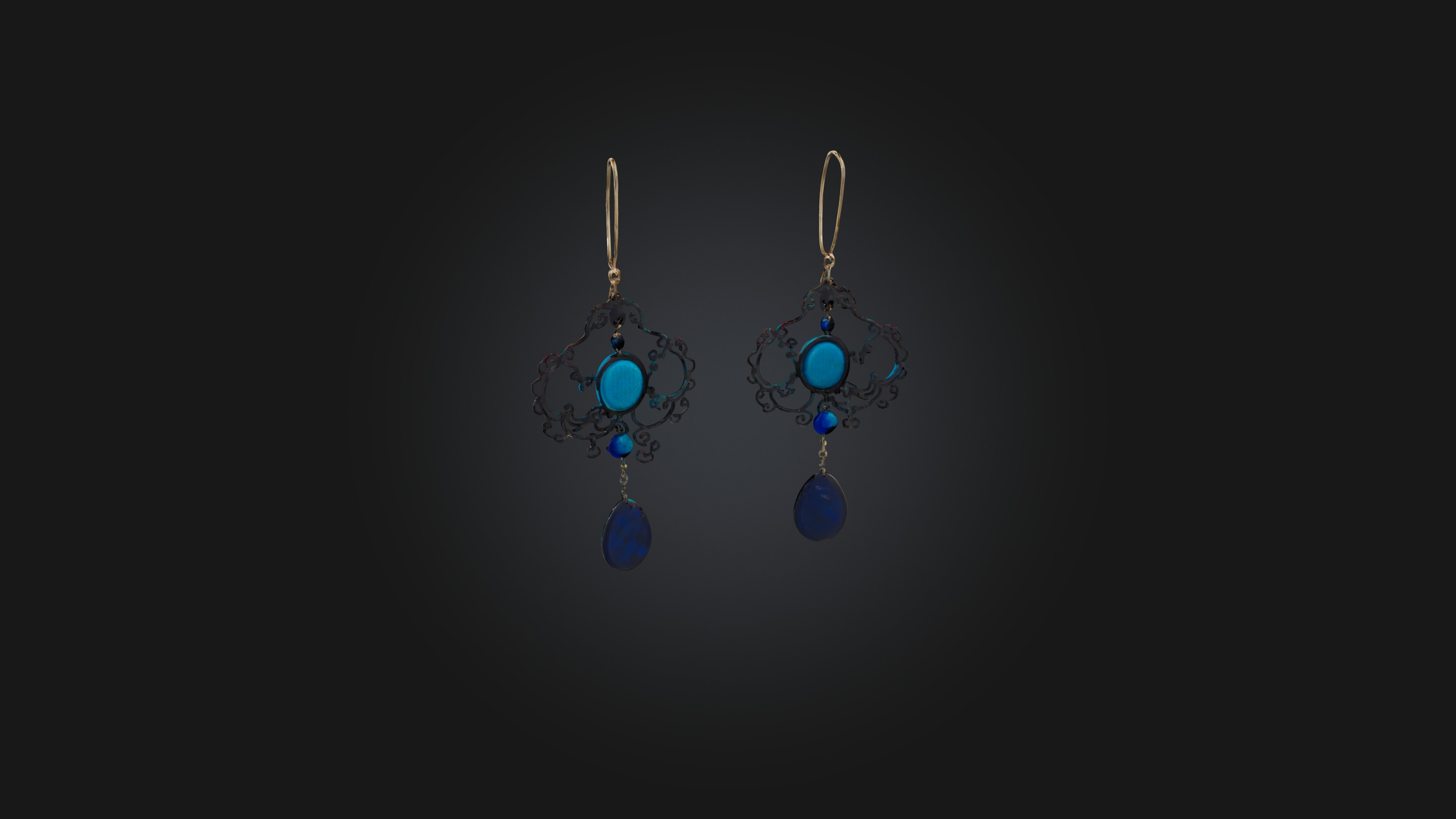 cool earrings 3D model_2