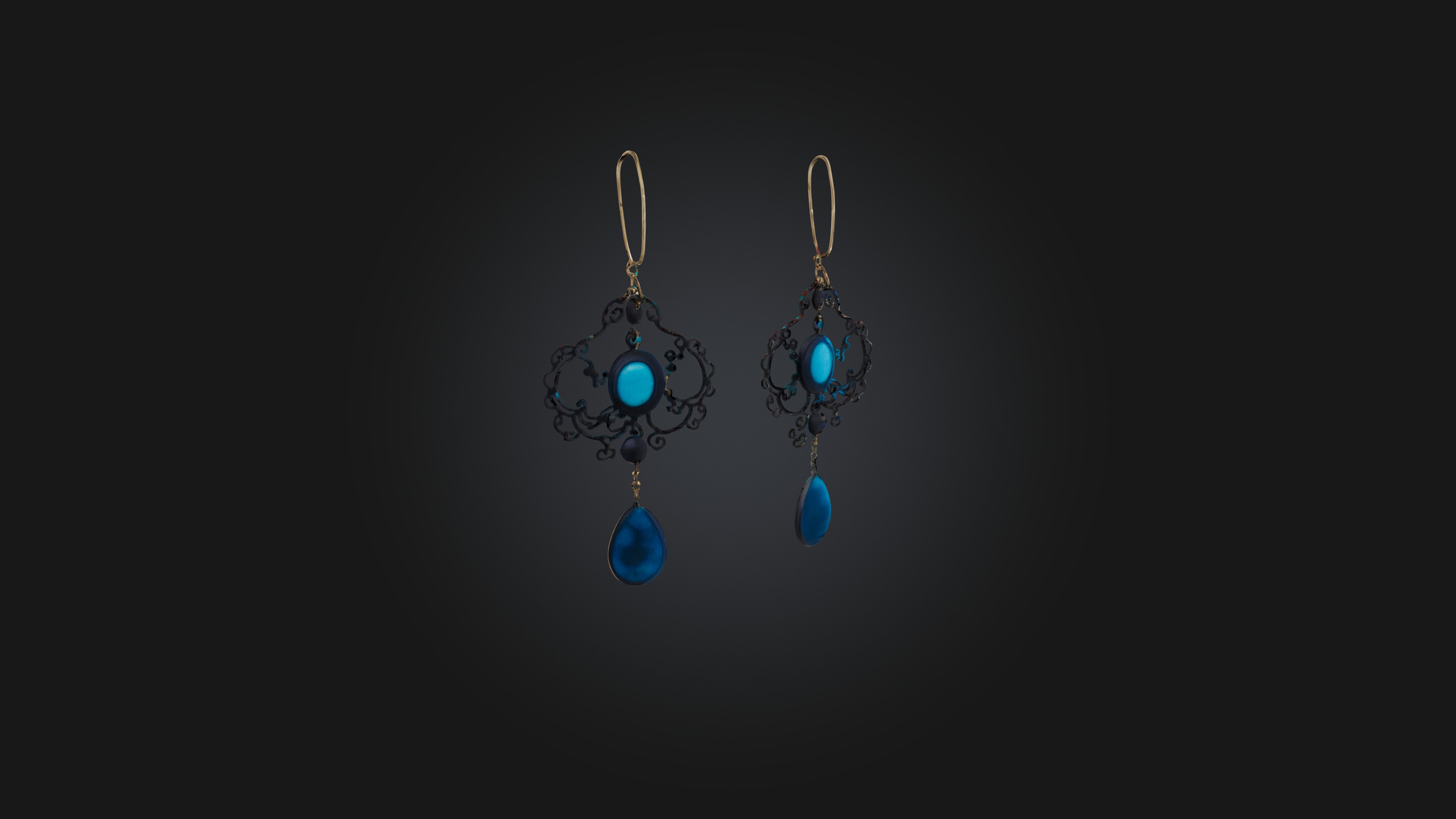 cool earrings 3D model_5