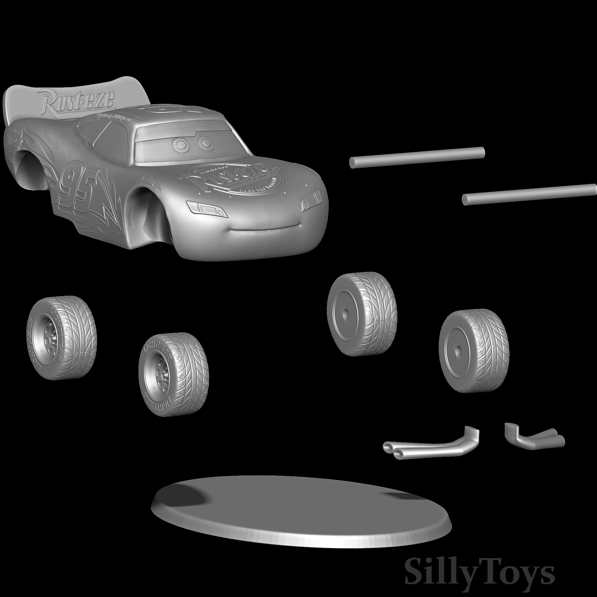 Lightning McQueen - Cars 3D print model_6
