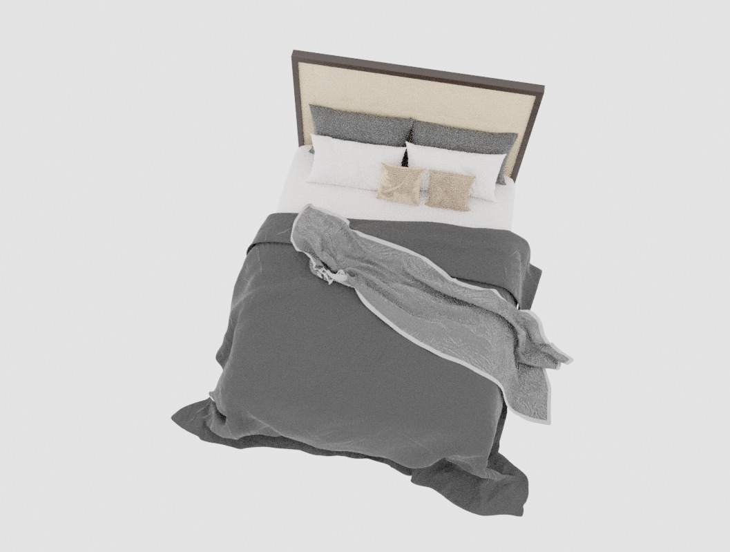 3d Bed Model 3D model_2