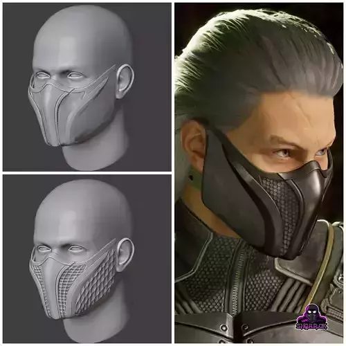 Smoke mask from MK1 - Faithful Lin Kuei 3D print model