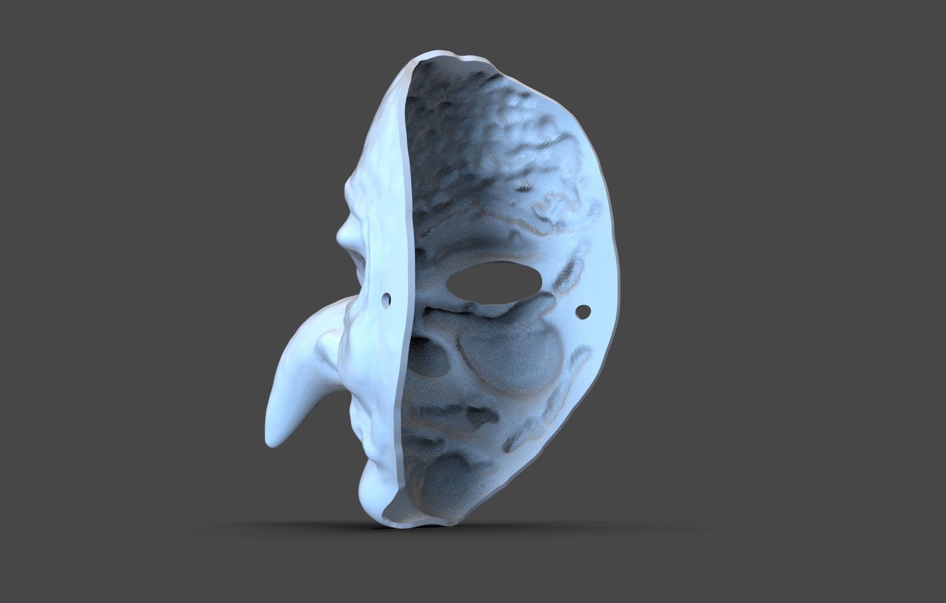 Witch Mask 3D print model_4