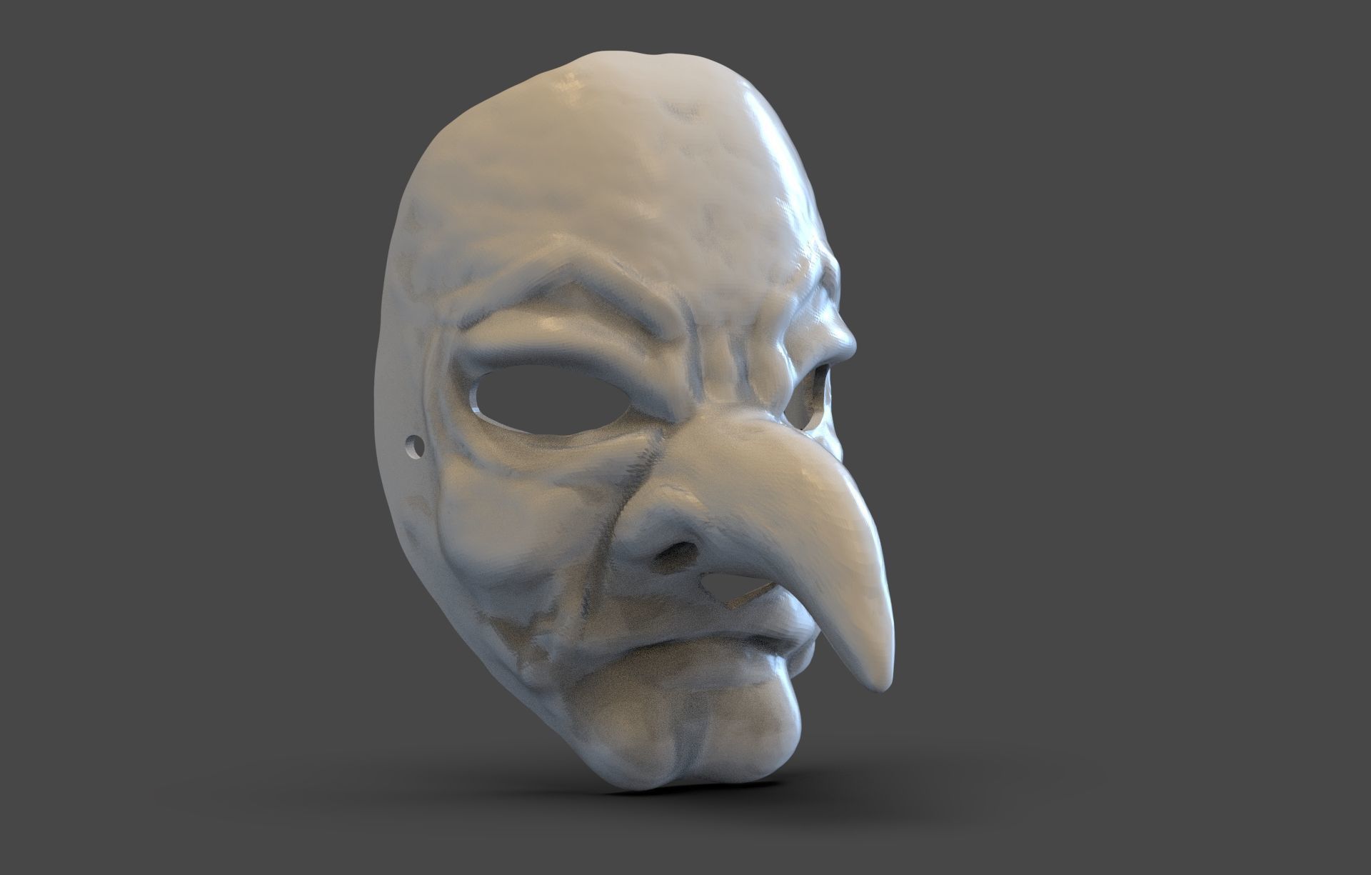 Witch Mask 3D print model_2