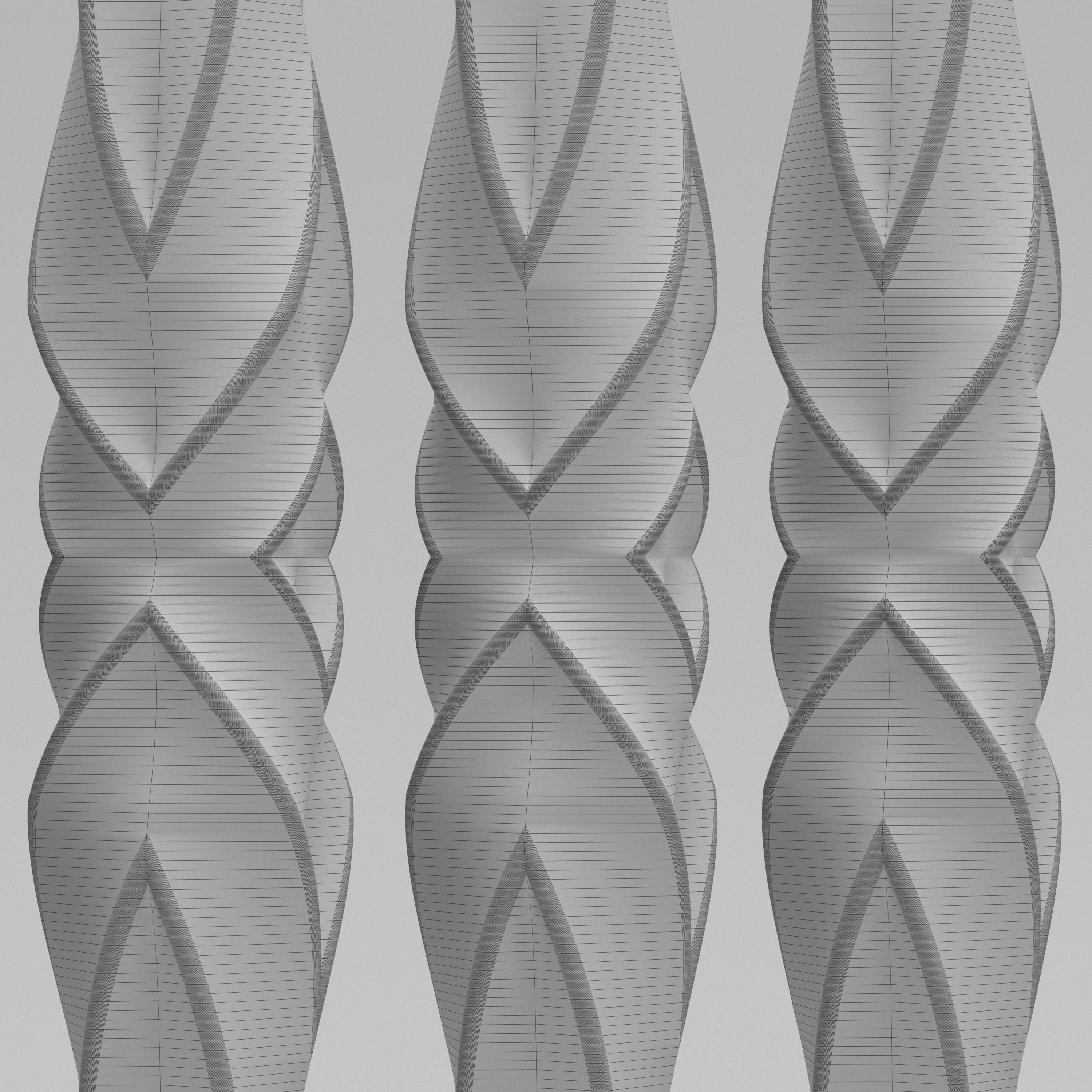 Twisted Baluster 3D model_6