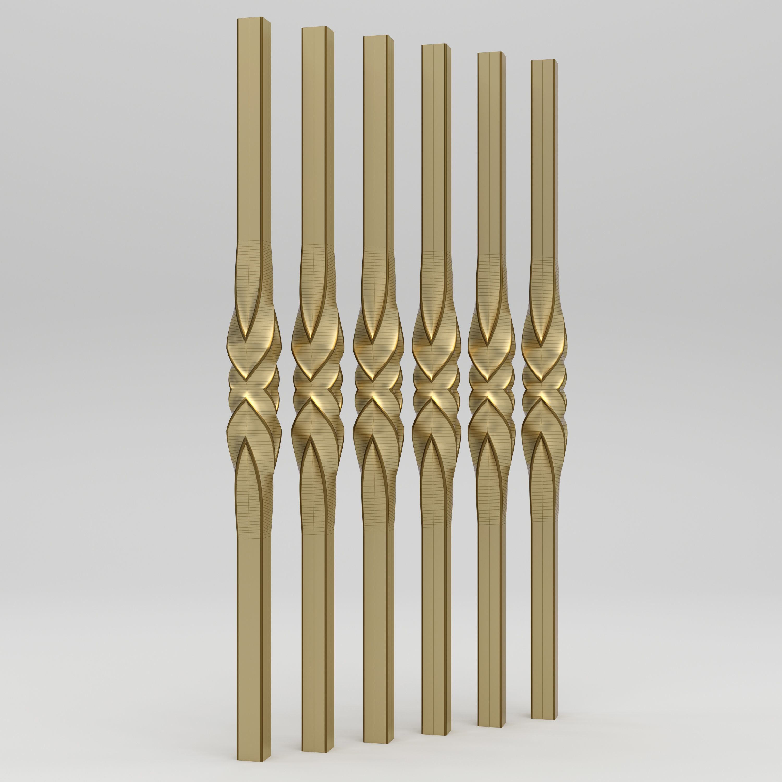Twisted Baluster 3D model_8