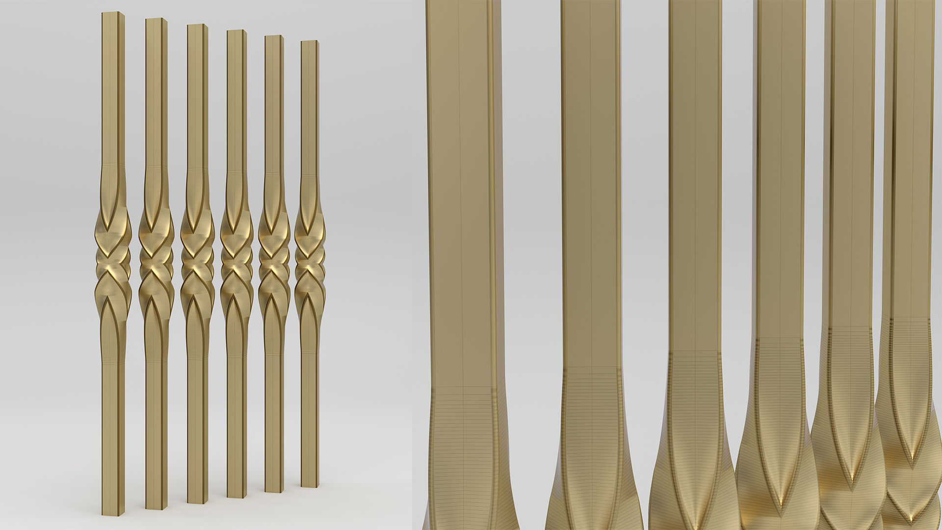 Twisted Baluster 3D model_1