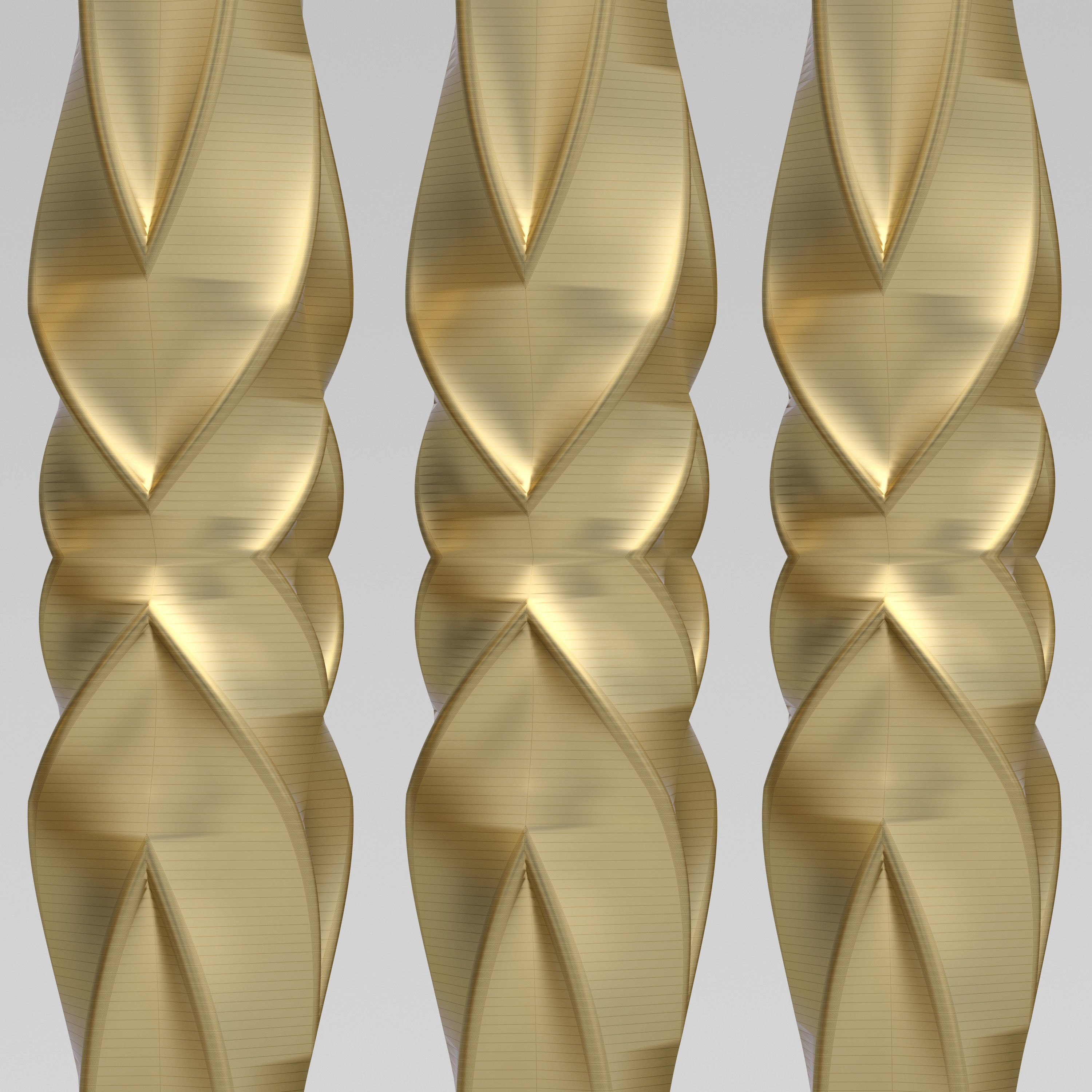 Twisted Baluster 3D model_3
