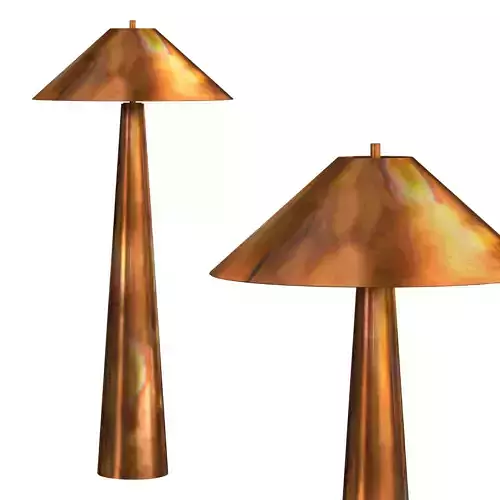 Romani Iridescent Acid Wash Floor Lamp 3D model
