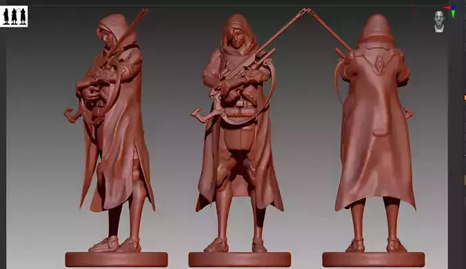 Overwatch Ana Amari STL and OBJ