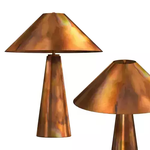 Romani Iridescent Acid Wash Table Lamp 3D model