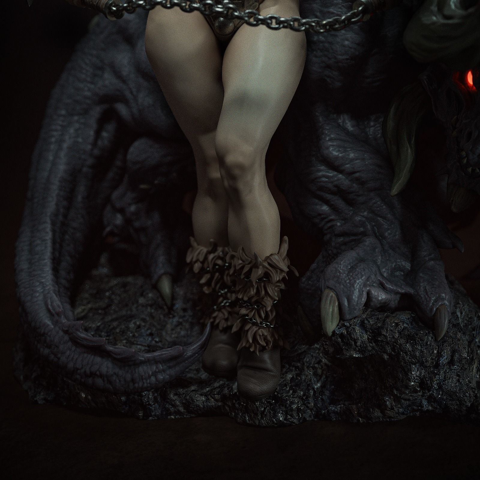 Demon Queen 3D Print 3D print model_3