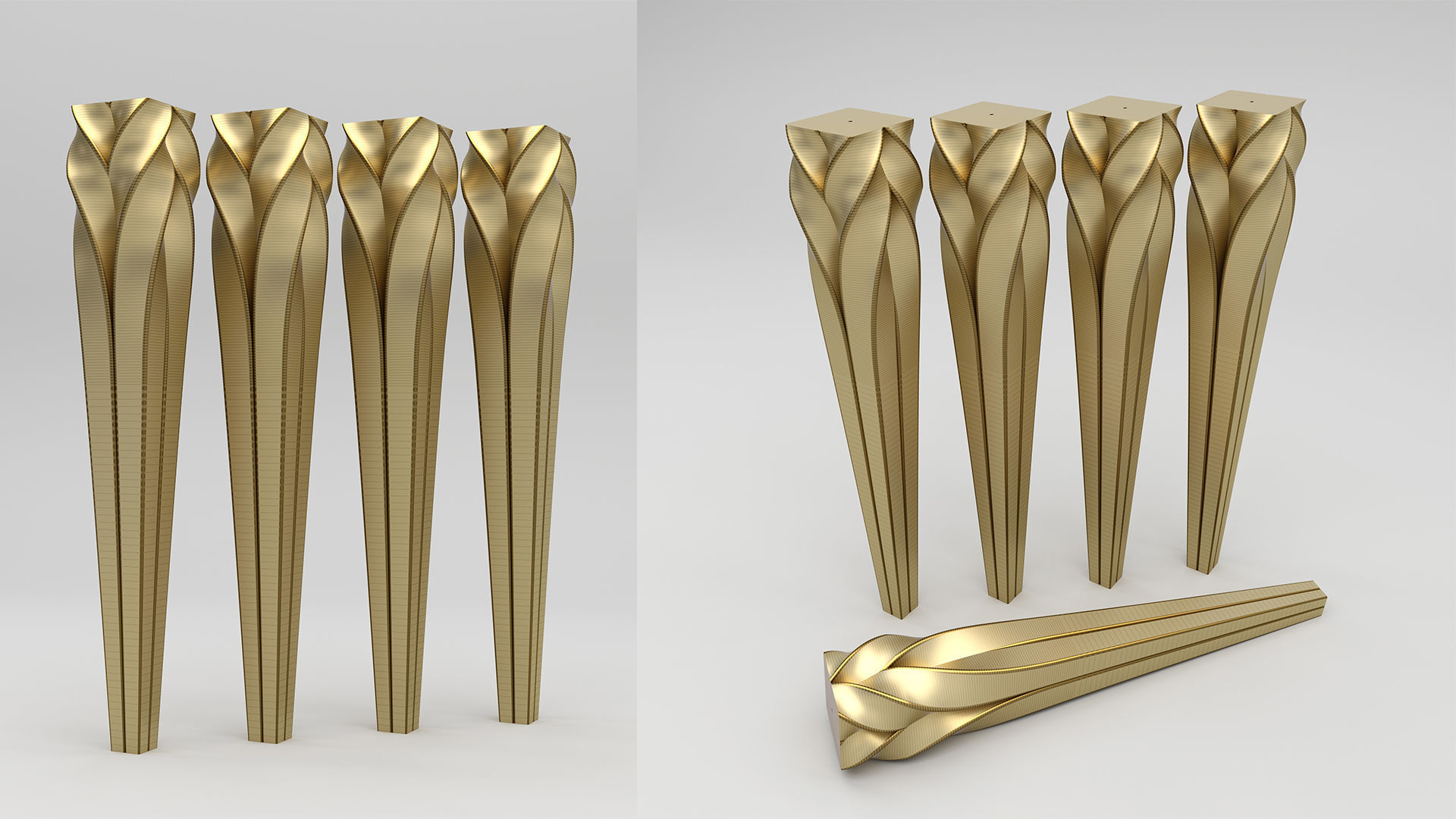 Twisted Leg 3D model_1