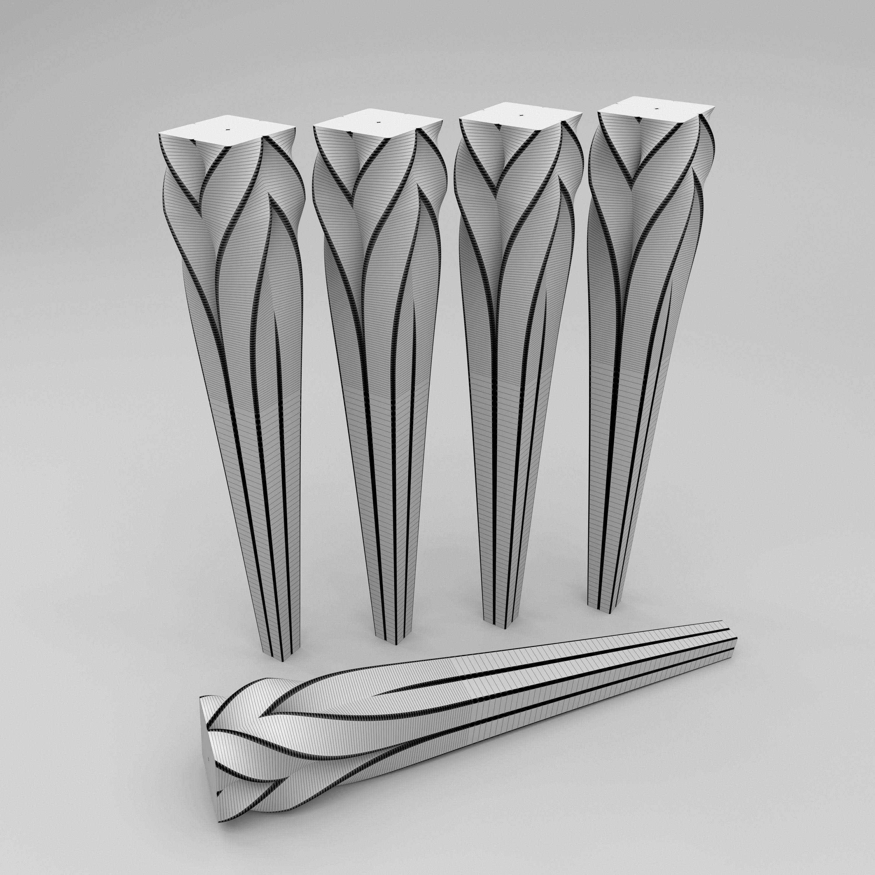 Twisted Leg 3D model_7