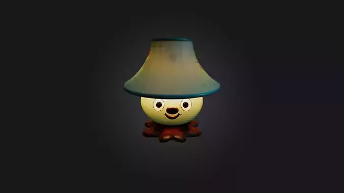 Cartoon Lamp 3D model