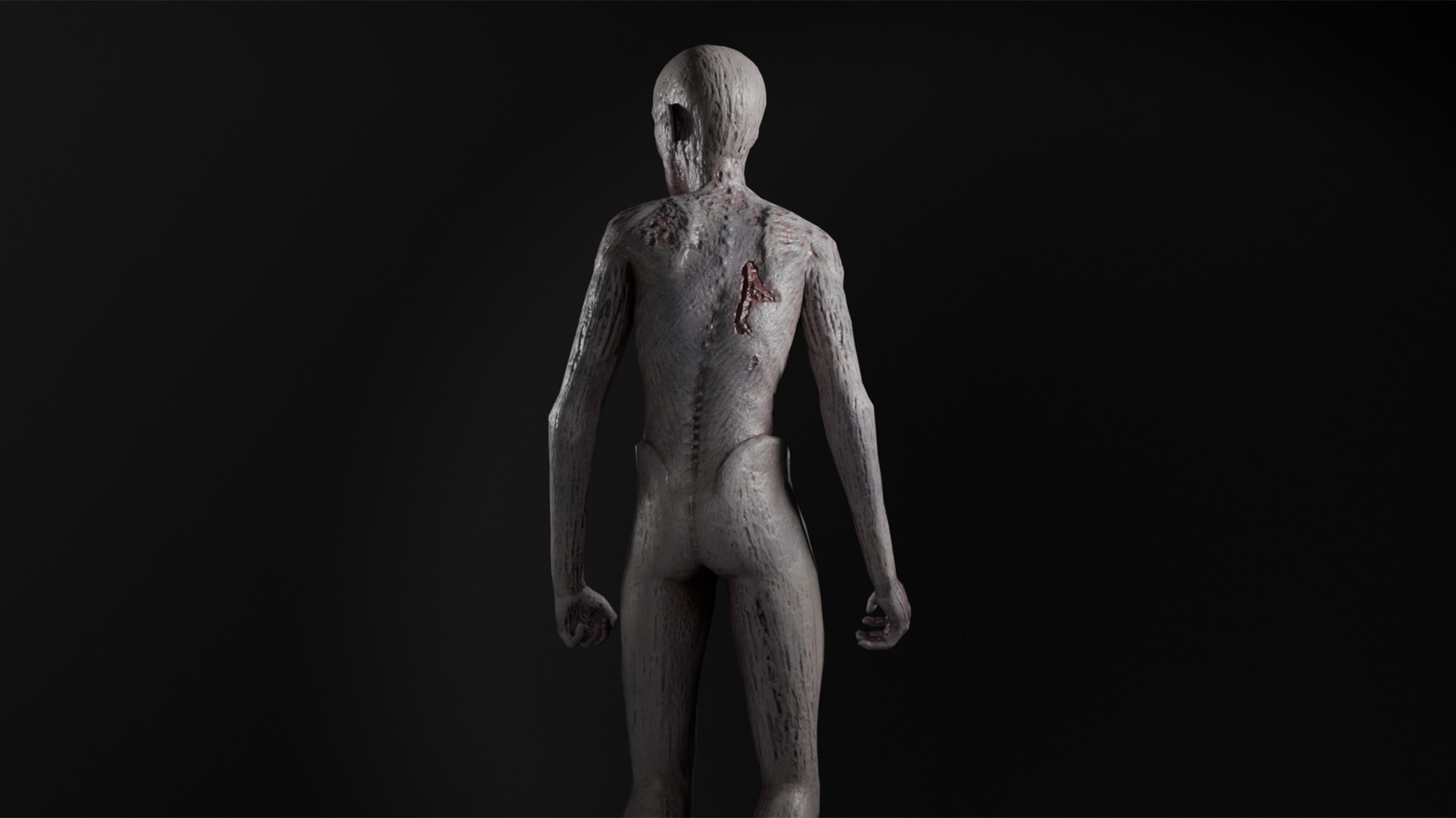 Cadaver Low-poly 3D model_2