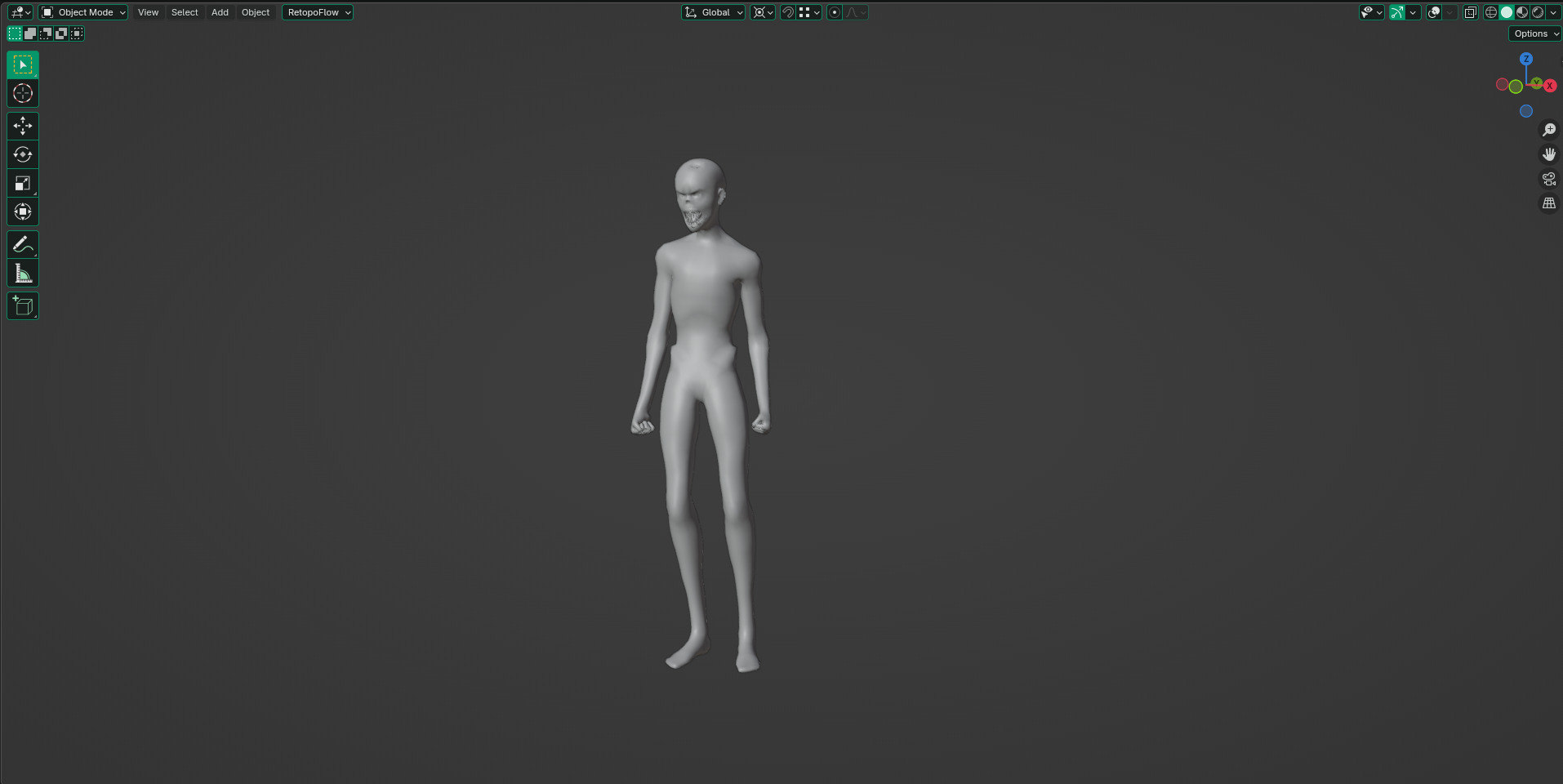 Cadaver Low-poly 3D model_7