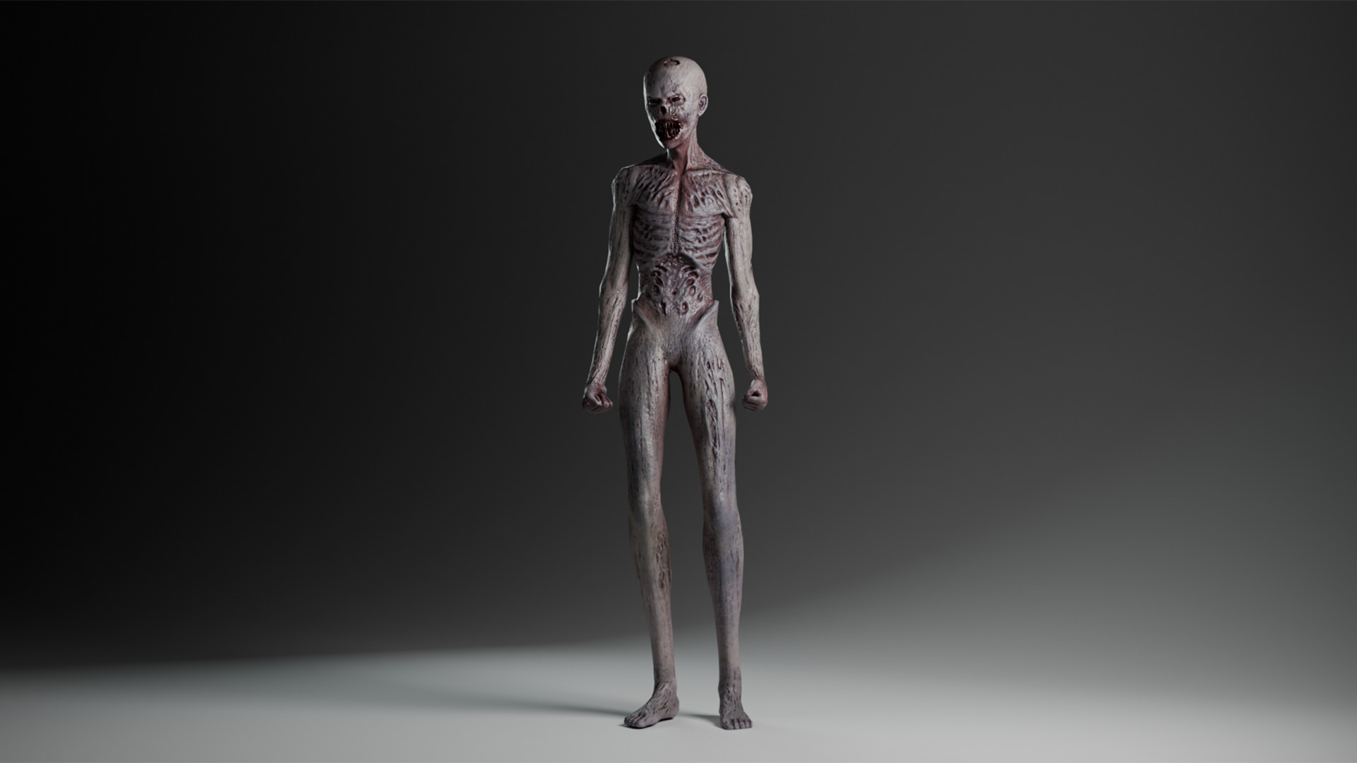 Cadaver Low-poly 3D model_3