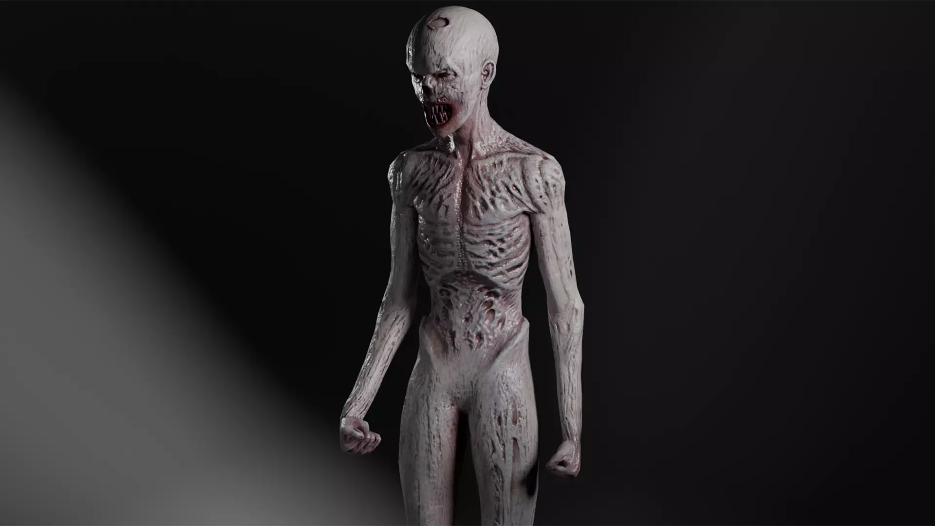 Cadaver Low-poly 3D model_0