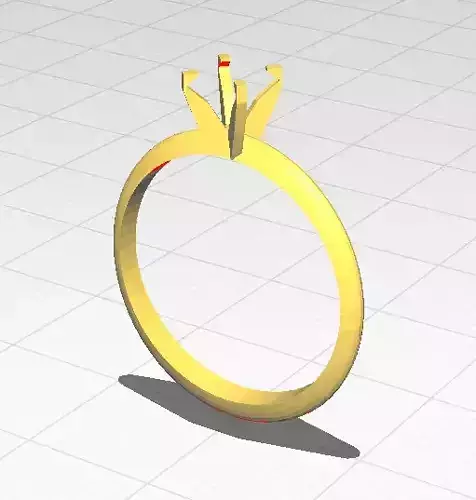 6mm Round Solitaire Ring 