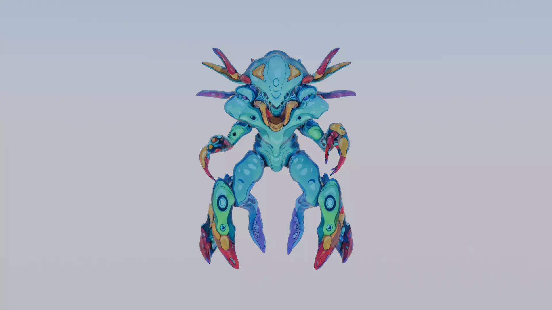 Alien Monster  3D model_0