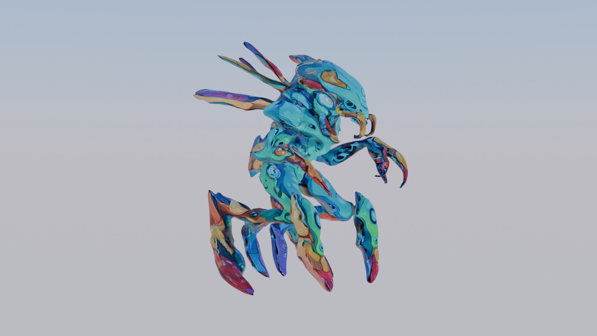 Alien Monster  3D model_3