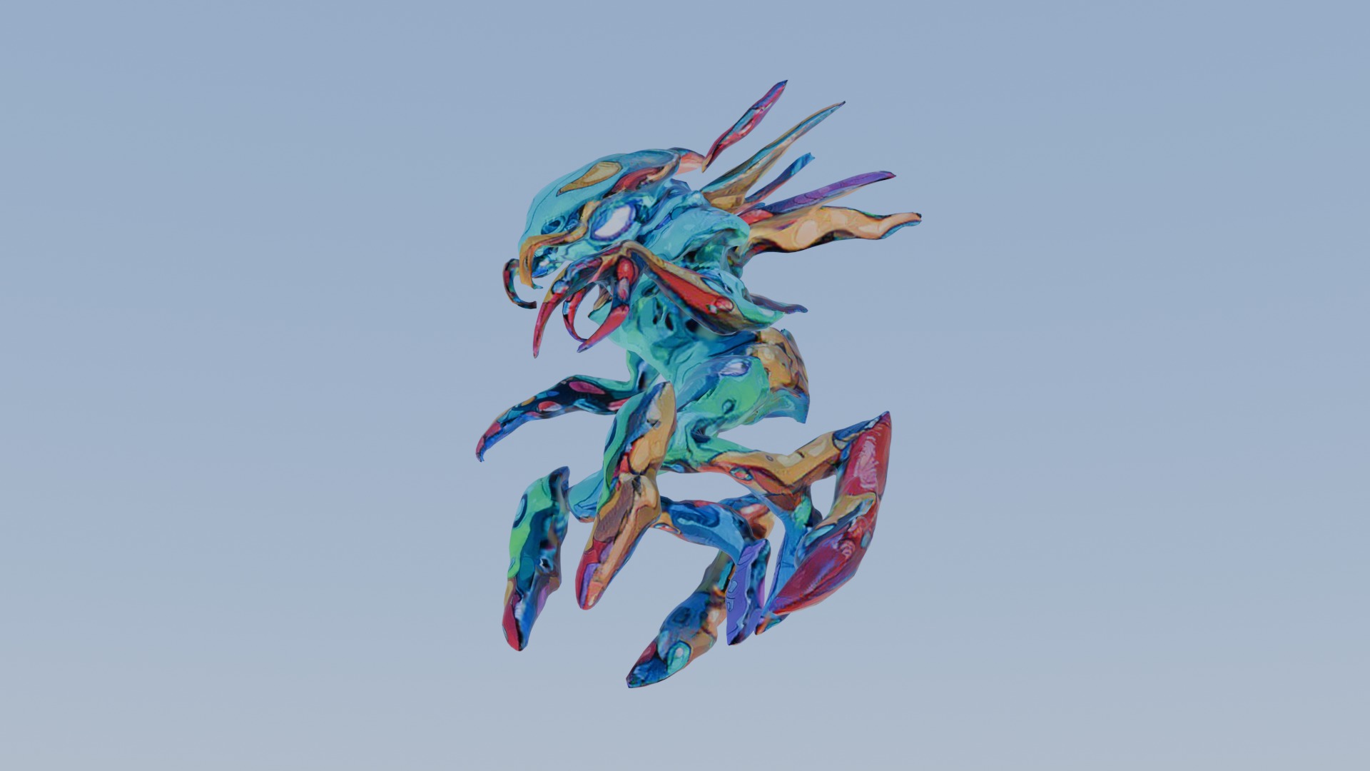 Alien Monster  3D model_4