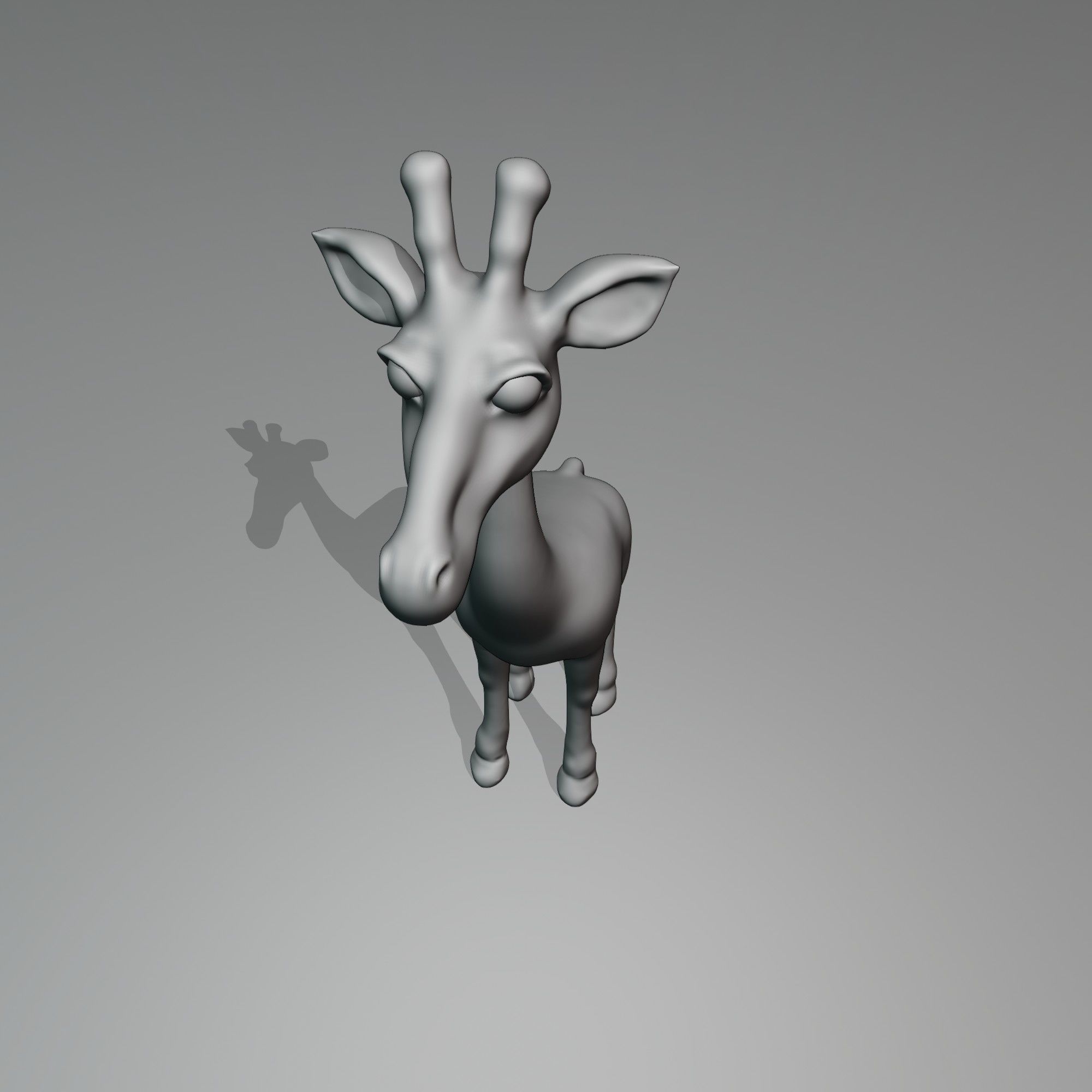 Giraffe 3D print model_2