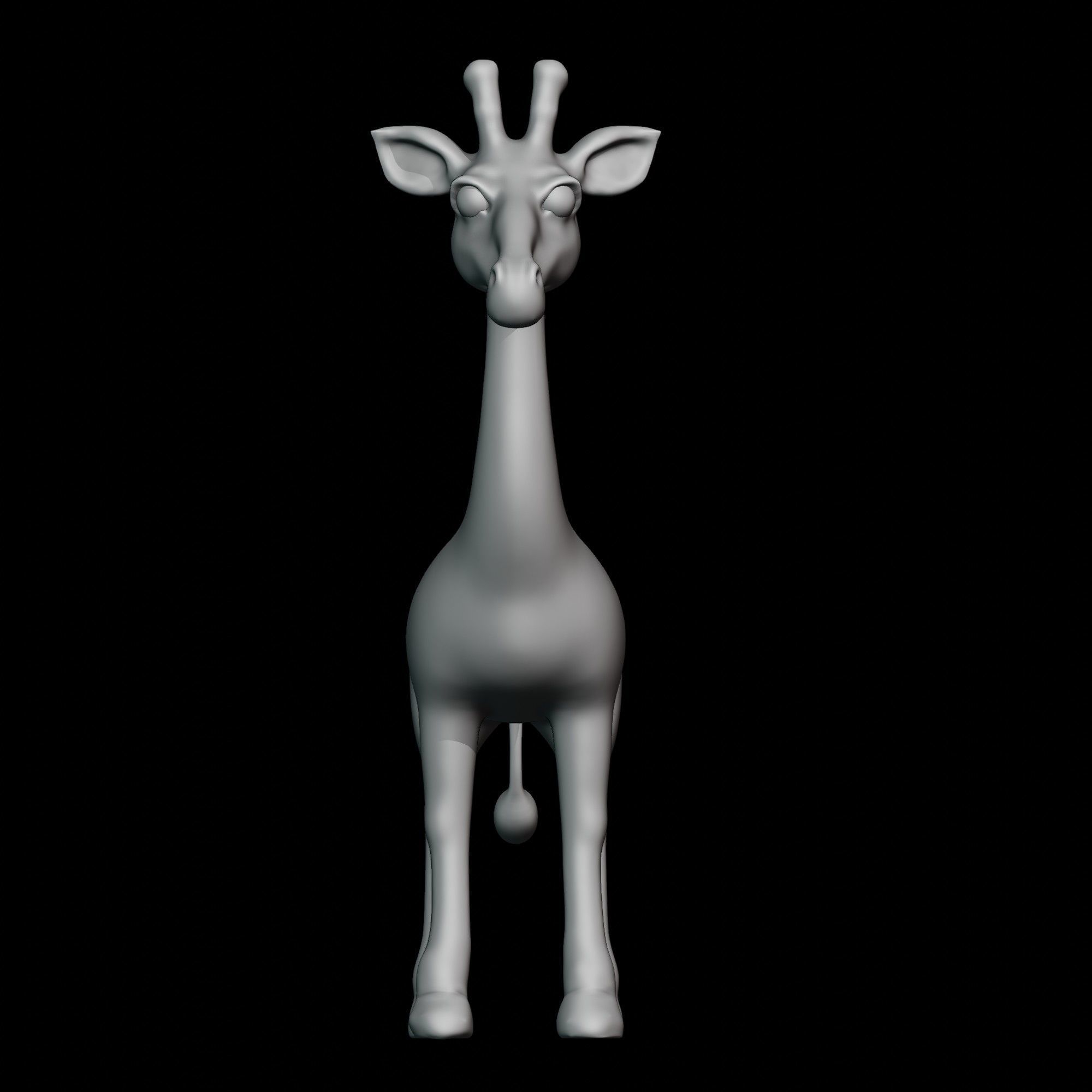 Giraffe 3D print model_3