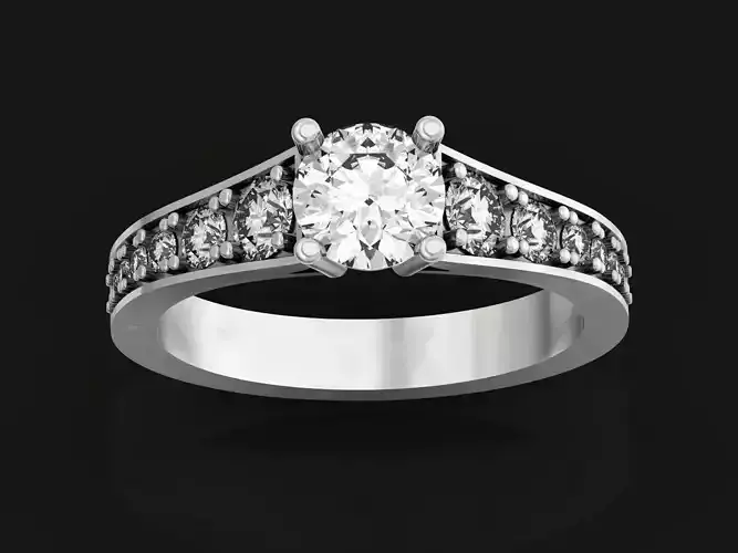 Diamond Engagement Solitaire Ring 1414