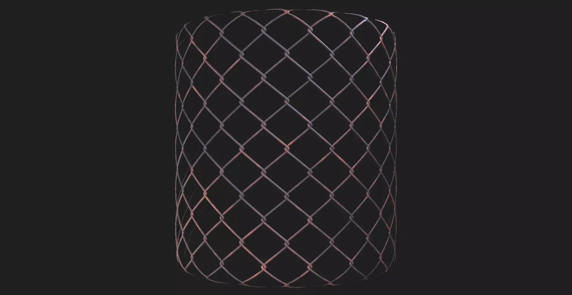 Seamless Rusted Fence Net material textures Texture