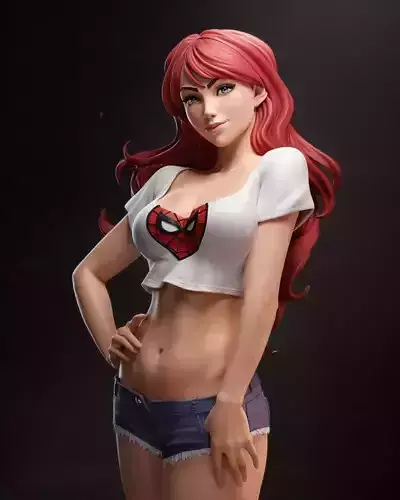Mary Jane 3D Print 3D print model