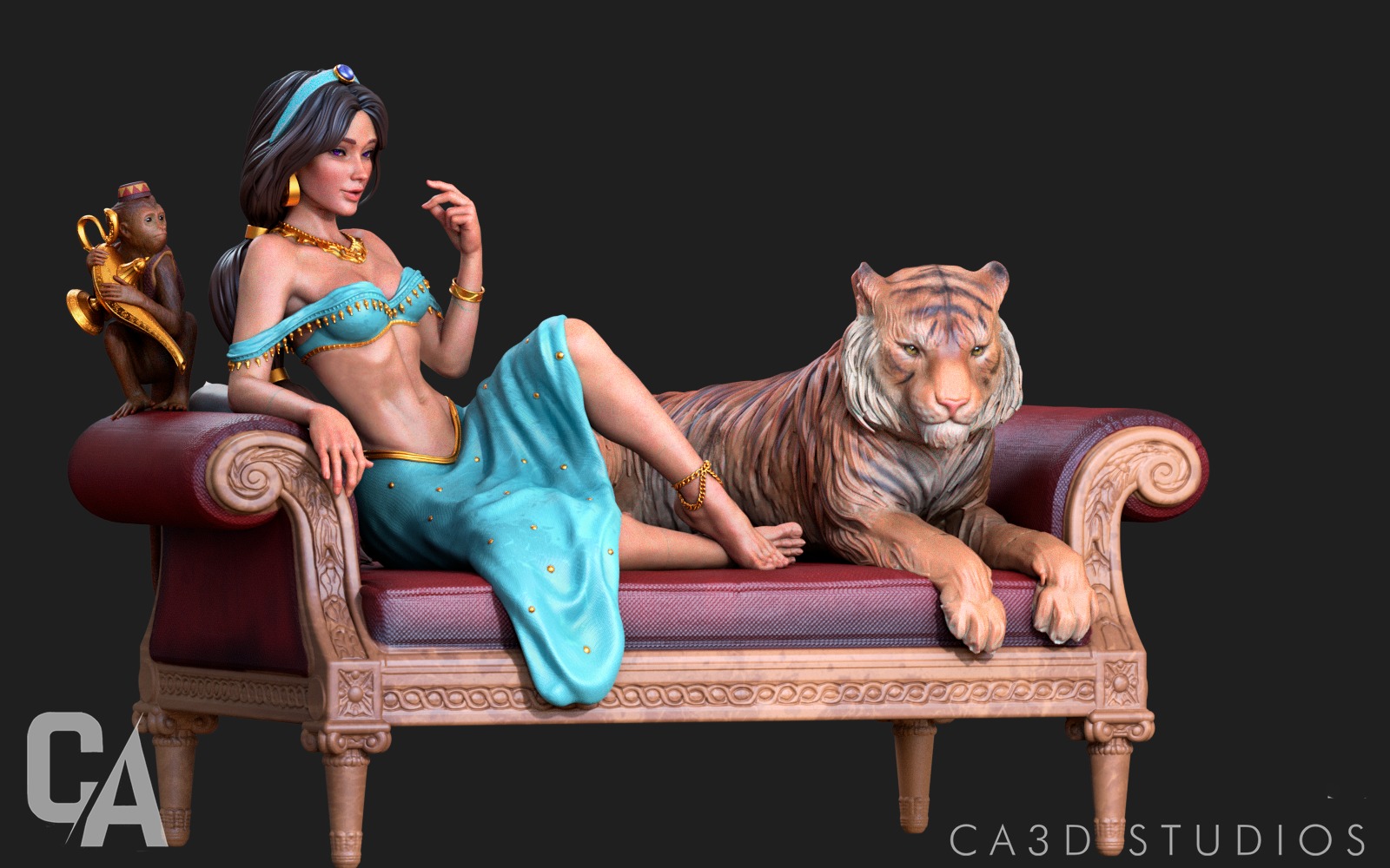 Jasmine 3D Print 3D print model_2