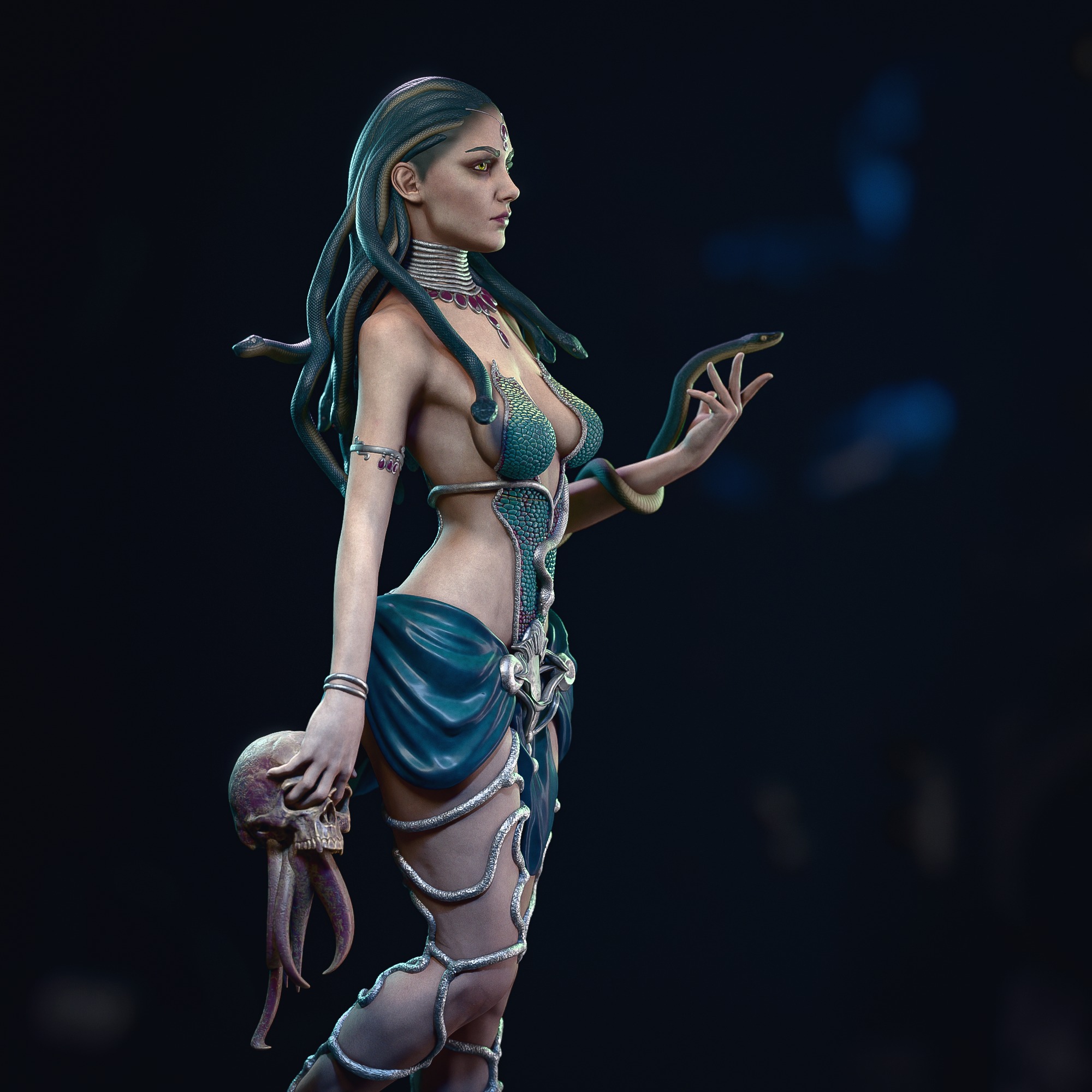 Medusa 3D Print 3D print model_5