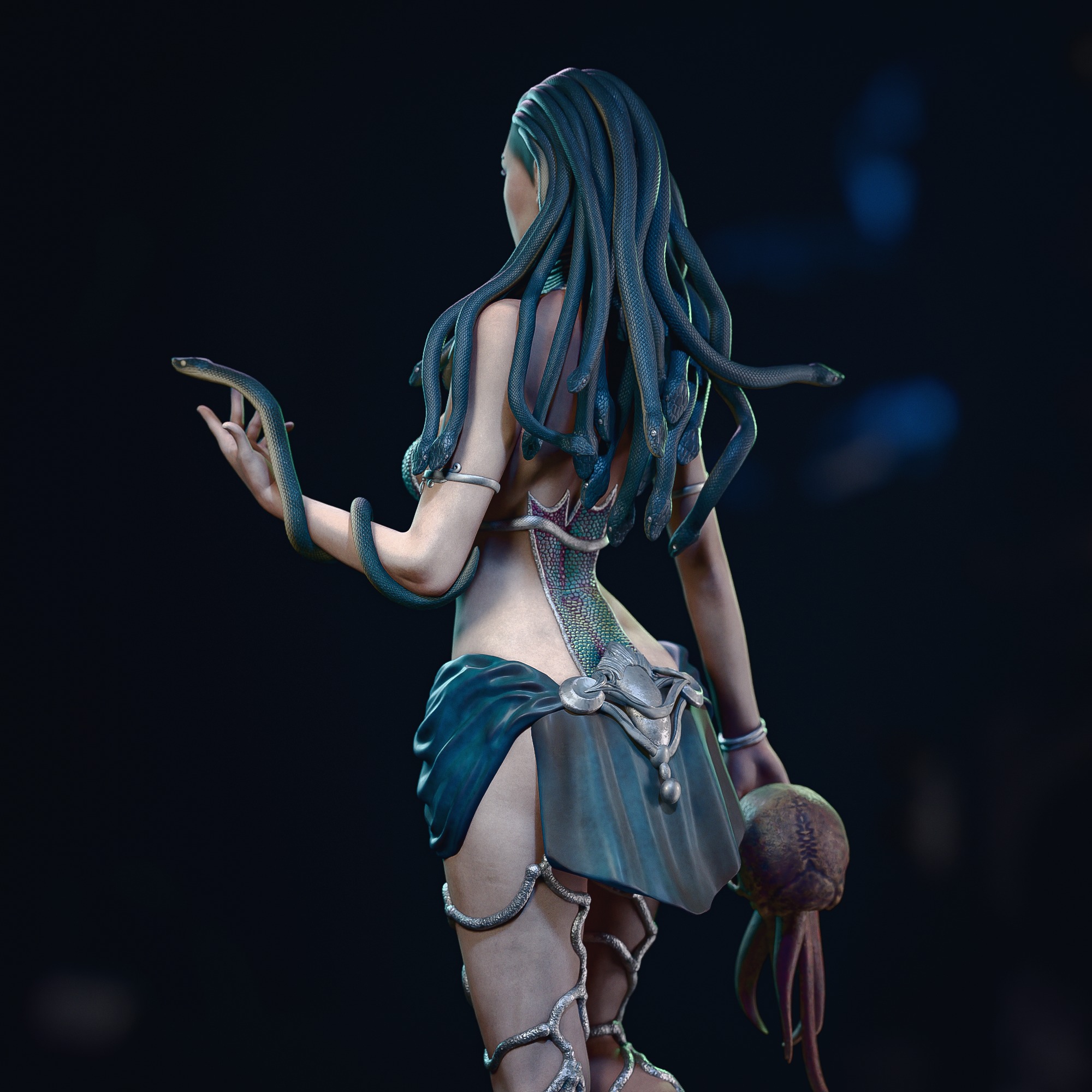 Medusa 3D Print 3D print model_6