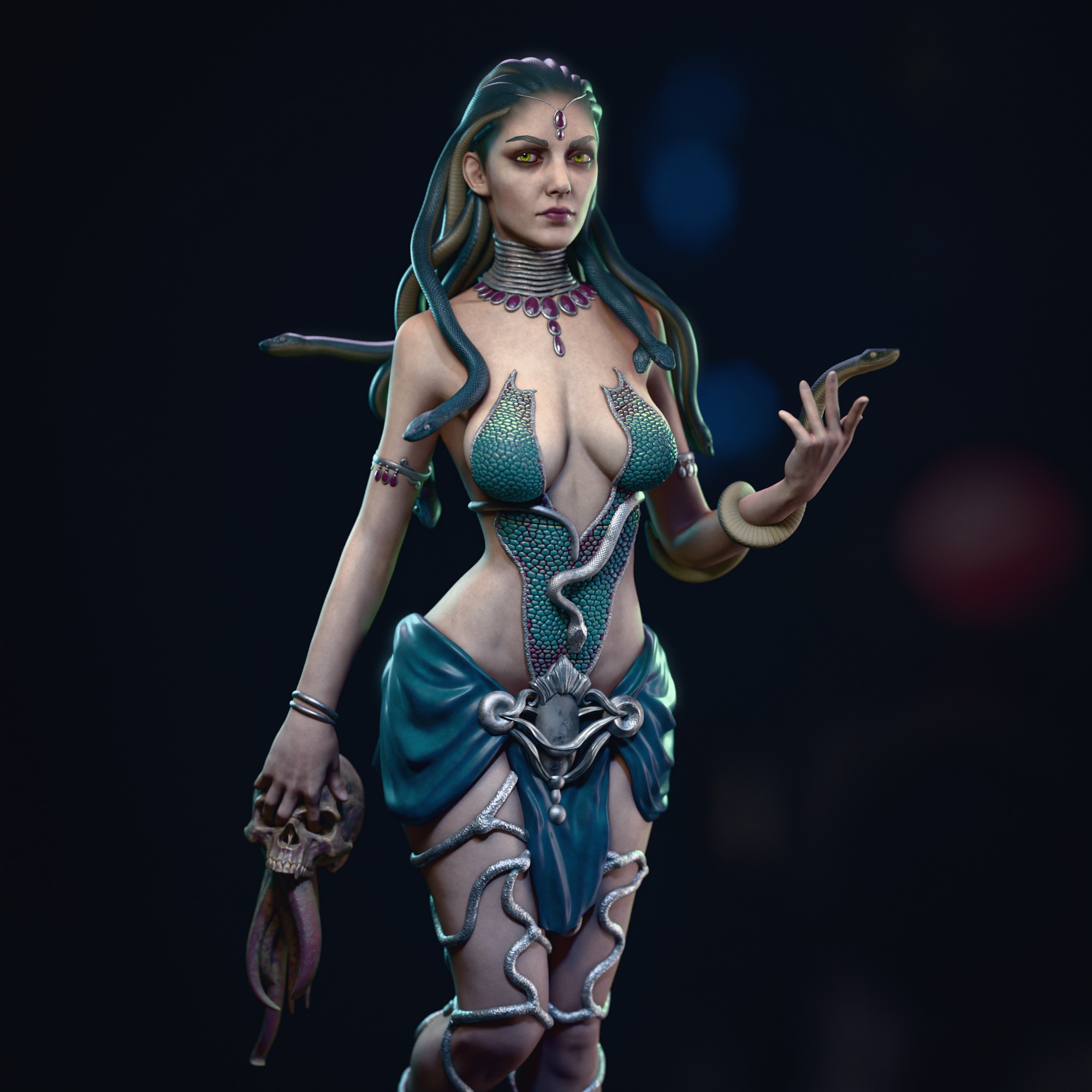 Medusa 3D Print 3D print model_4