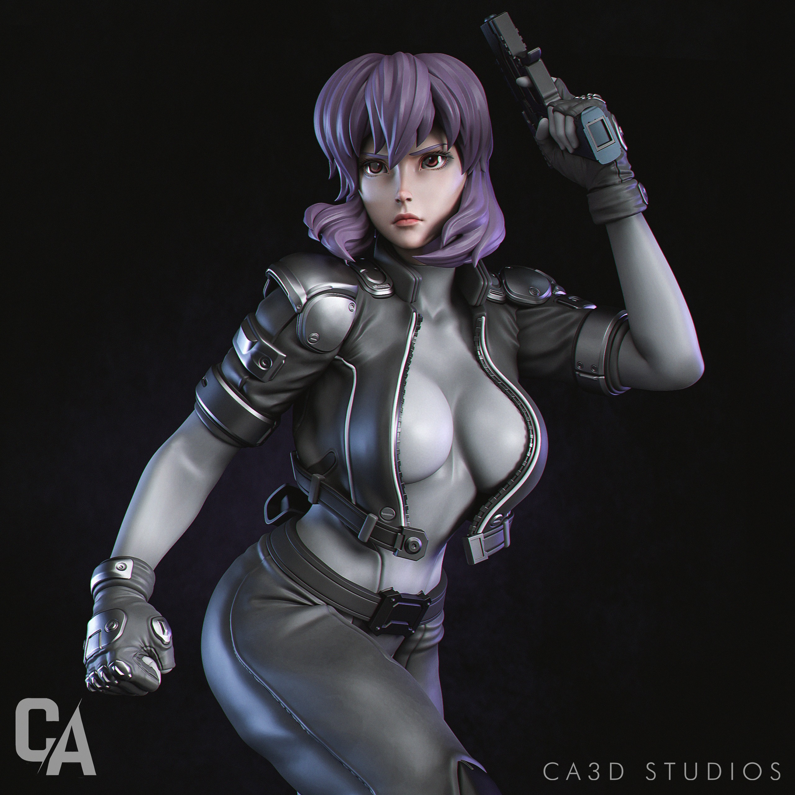 Motoko 3D print 3D print model_4