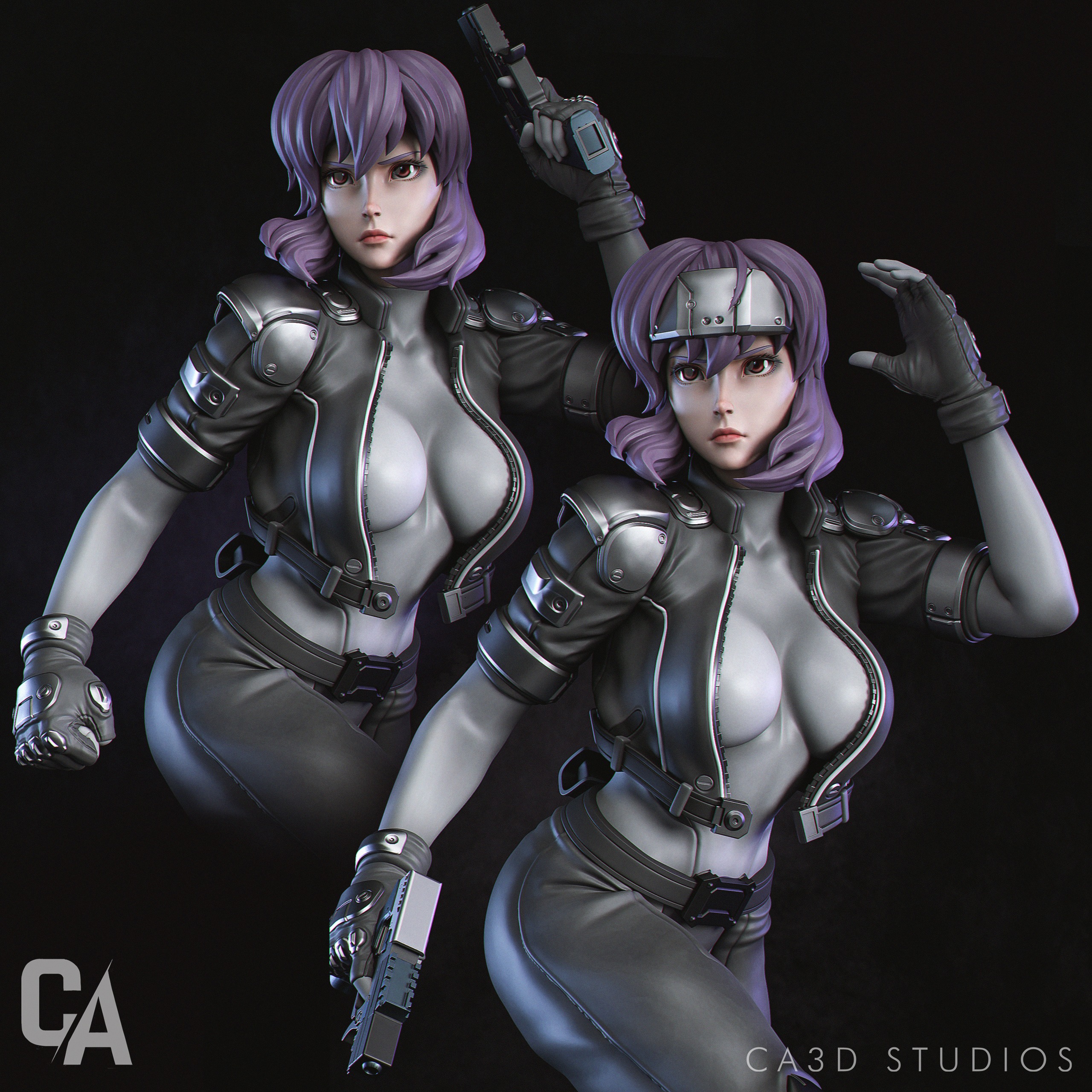 Motoko 3D print 3D print model_3