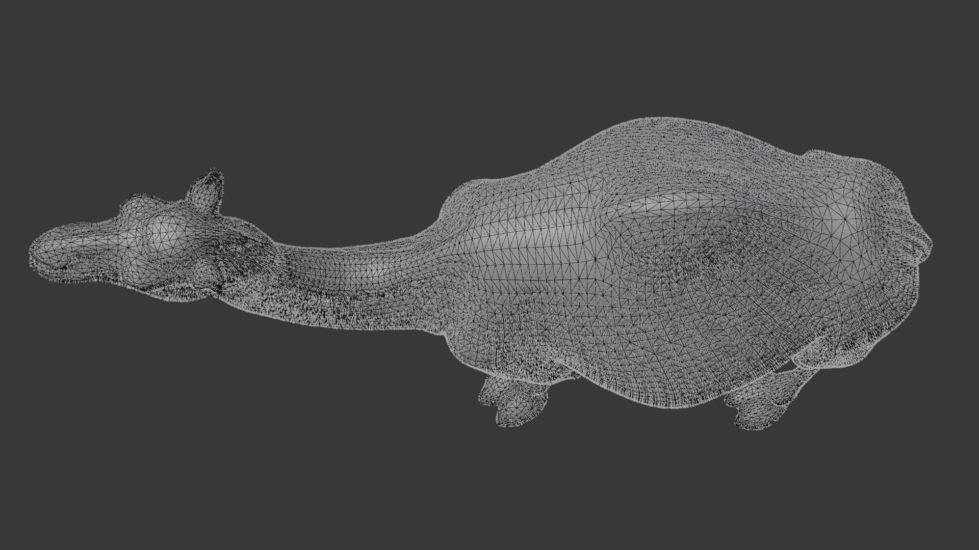 Dromedary Camel Low-poly 3D model_9