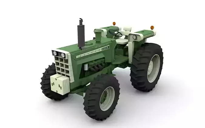 Oliver 2255 4WD Tractor 1972 3D model