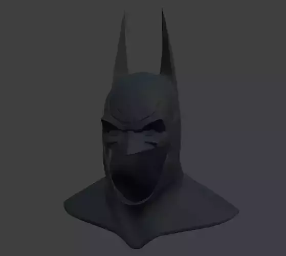 Arkham Asylum inspired Batman cowl 3D print model