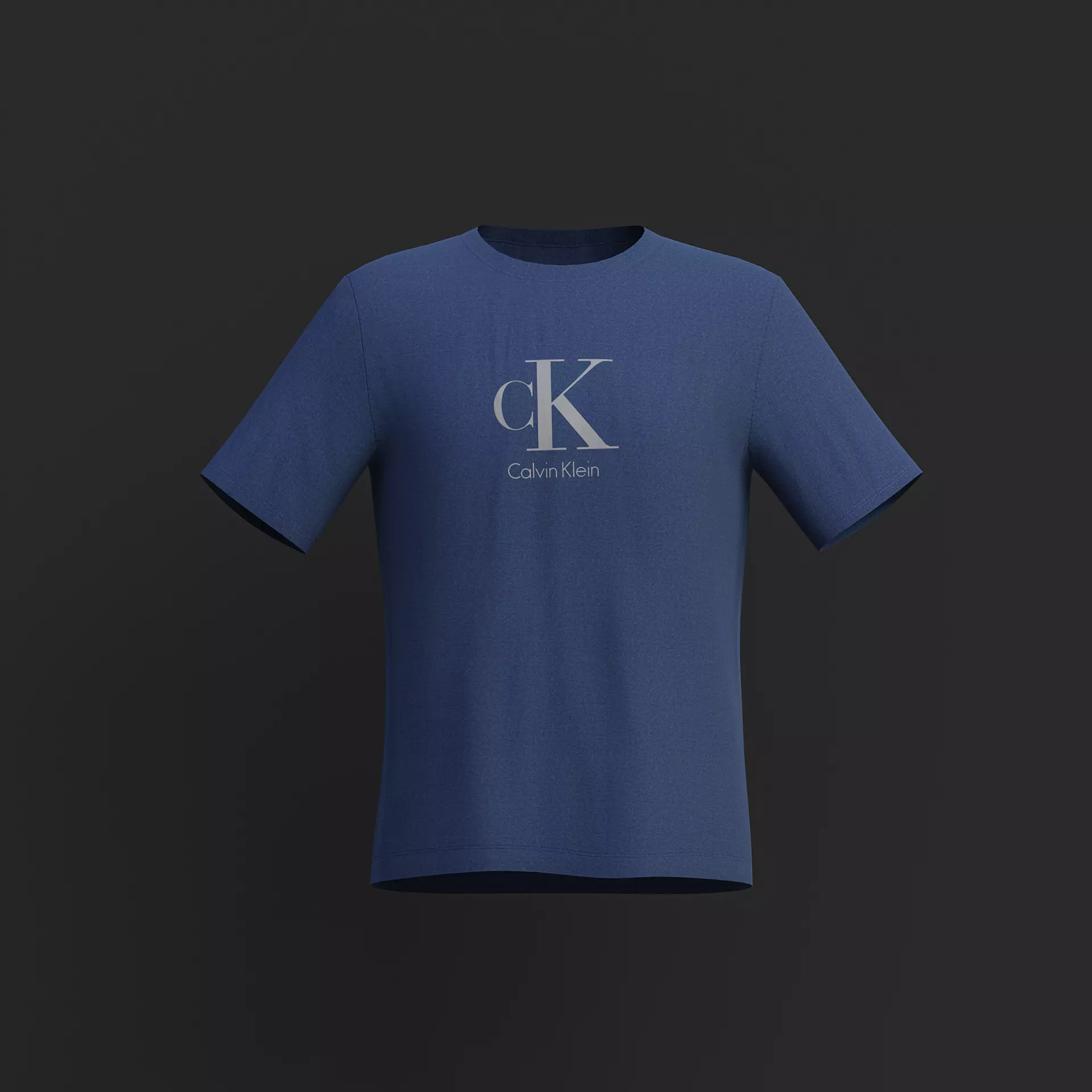 Riged Classic T-Shirt Low-poly 3D model