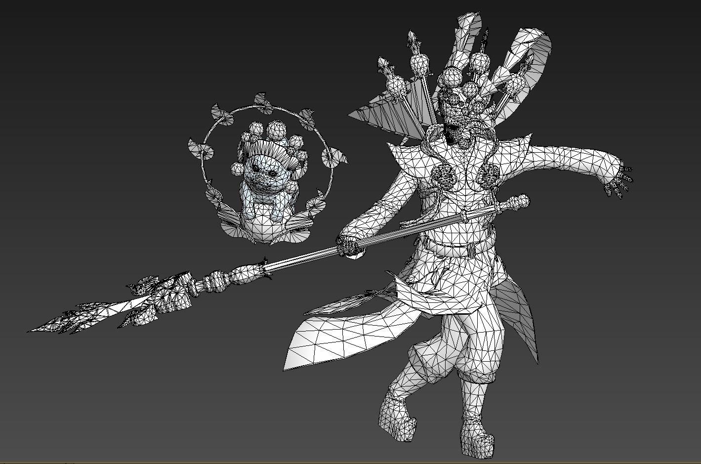 The stage actor and his dog 3D model_19