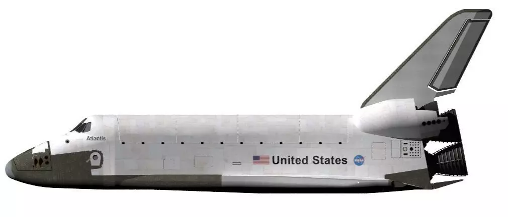 ULTRA DETAILED Space Shuttle - 9 Parts for 3D Printing 3D print model