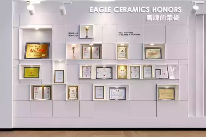 Modern Honor Wall Honor Room Trophy Medal Certificate 3D model