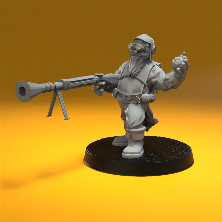 MerryFoot Militia Army Pack 3D print model_16