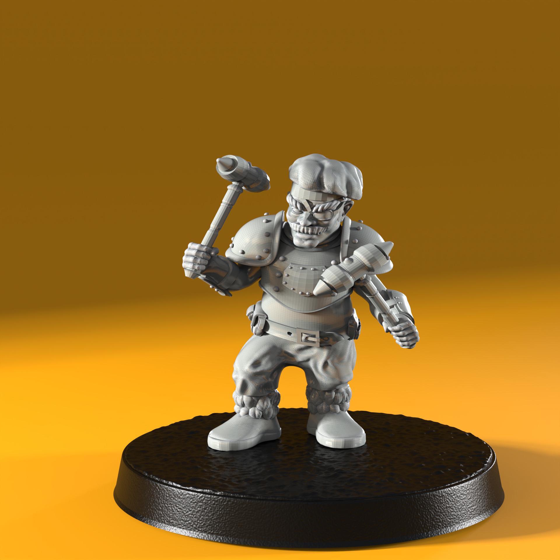 MerryFoot Militia Army Pack 3D print model_1