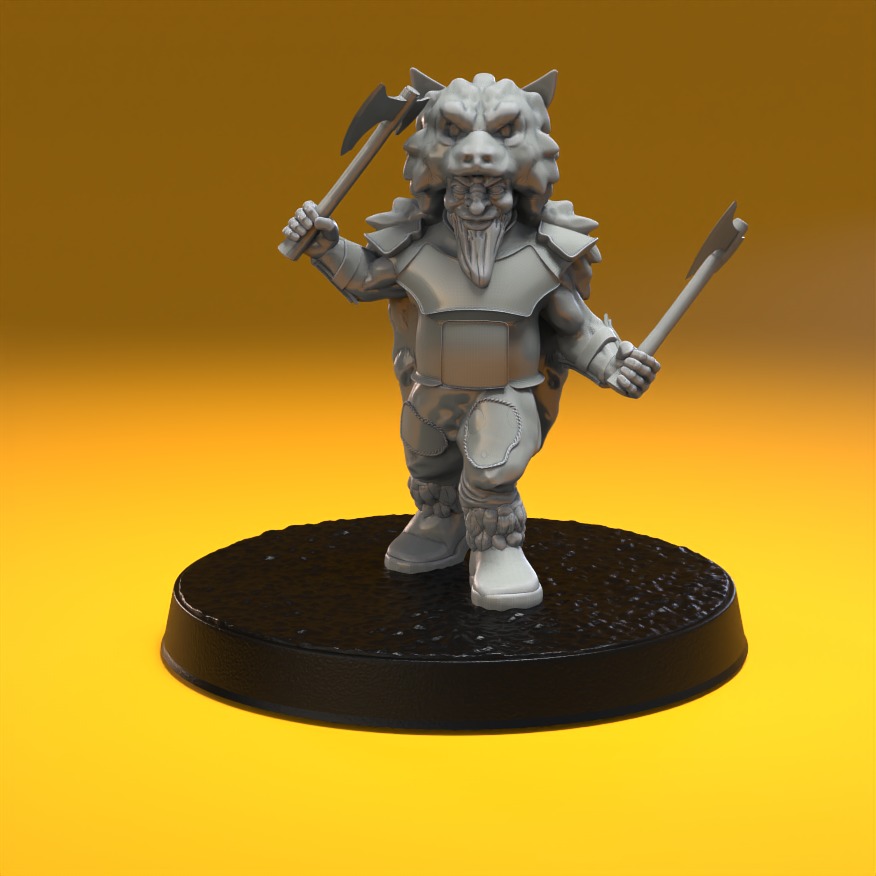 MerryFoot Militia Army Pack 3D print model_21
